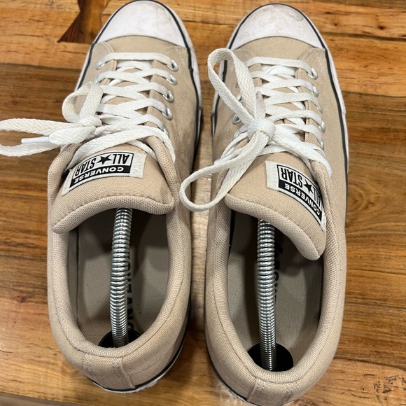 Converse Men's Beige Canvas Sneakers - Picture 6 of 8